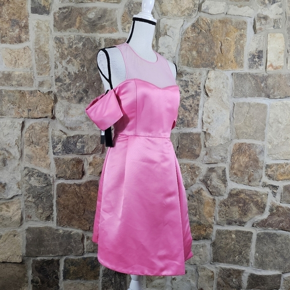 NWT Pinko 8 44 Missing 1 Abito Duchesse Diagonale Dress - Picture 5 of 14